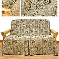 Full-size Melody Skirted Futon Slipcover