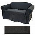 Couch abstract Art assessment Solid Black Sofa Slipcover