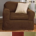 Maytex Piped Suede 2-piece Patented Chair Slipcover