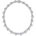 18k White Gold 16 3/5ct TDW Diamond Necklace (G-H, I1)
