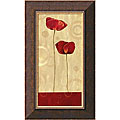 Daphne Brissonnet 'Pop Art Poppies I' Framed Canvas Art