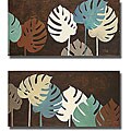 P. Pinto 'My Fashion Leaves I & II' Canvas 2-piece Art Set