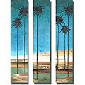 Patricia Pinto 'Thin Palms' 3-piece Canvas Art Set