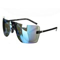 Gargoyle 'Classic' Black/ Caribbean Blue Men's Sunglasses
