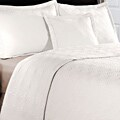 Maison 3-piece White Cotton Quilt Set