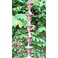 Butterfly Scallop 8.5-foot Cupped Copper Rain Chain