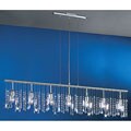 Linear 45-inch 7-light Bar Pendant Crystal Chandelier