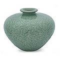 Celadon Ceramic 'Green Beauty' Vase (Thailand)