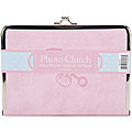 Tapestry Pink Leatherette Photo Clutch Album