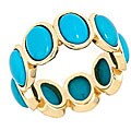Dyach 14k Yellow Gold Turquoise Ring