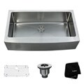 Kraus 36-inch Farmhouse Apron Single-bowl Stainless Steel Kitchen Sink