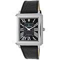 Le Chateau Men's Diamond-accented Stainless Steel Black Watch