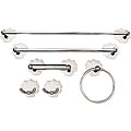 Moen Shell Classic White with Chrome 6-piece Bath Accessory Kit