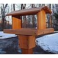 Stovall Standard Post-mount Birdfeeder