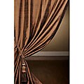 Signature Mocha Textured Silk 108-inch Curtain Panel