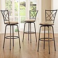 Avalon Quarter Cross-back Bar Stools (Set of 3)