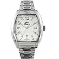 Gino Franco Men's Stainless Steel Silver Dial Watch