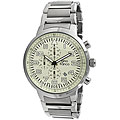 Gino Franco Men's Stainless Steel Chronograph Watch