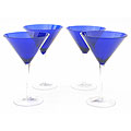 Certified International Cobalt 12-oz Martini Glasses (Set of 8)