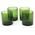 Certified International Green Bubble 14-oz Double Old Fashioned Glasses (Set of 8)