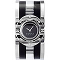 Gucci Women's Black and Clear Acetate Twirl Watch