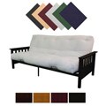Provo Black-finish Queen-size Mission-style Frame/ Mattress Futon Set