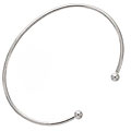 Sterling Silver Bangle Cuff Bracelets (Set of 2)