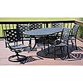All-welded Diecast Aluminum 'Melbourne' 7-piece Patio Furniture Set