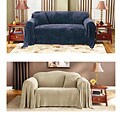 Sure Fit Plush Sofa Throw Cover
