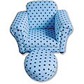 Trend Lab Max Dot Club Chair and Ottoman Set