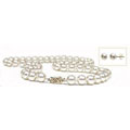 Akoya Cultured Pearl Necklace/ Earring Set (6.5-7 mm)
