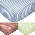 Tadpoles Gingham Fitted Sheets (Set of 2)