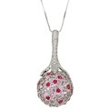 Encore by Le Vian 14k Gold Sapphire/ 3/4ct TDW Diamond Necklace (H-I, SI1-SI2)
