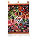 Wool 'Butterflies With Parakeets' Tapestry (Peru)