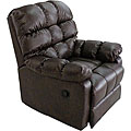 Renu Leather Brown Wall Hugger Theater Recliner Chair