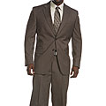 Ferrecci Men's 2-piece Pinstriped Grey 3-pocket Suit