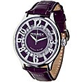 Haurex Women's Italian Purple Preziosa Floating Crystal Watch