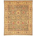 Oushak Legacy Hand-knotted Green/ Gold Wool Rug (9' x 12')
