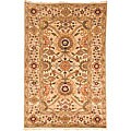 Oushak Legacy Hand-knotted Ivory Wool Rug (4' x 6')