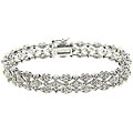 Sterling Silver 1ct TDW Diamond Marquise Bracelet (J-K, I3)