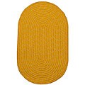 Indoor/ Outdoor Colorful Yellow Braided Rug (8' Round)