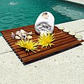 Le Spa Teak Floor and Shower Mat