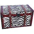 Phat Tommy Zebra Decorative Wooden Storage Trunk