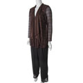 Le Bos Women's Plus Size 3-piece Shimmering Pant Set