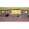 Review on patio furniture parts indianapolis here Doha 4-piece All-weather Resin Wicker Patio Furniture Set