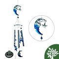 Solar-powered Color-changing Moon Face Star Wind Chime
