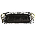 Carlisle Foodservice 16 x 11 Retangular Chrome Tray