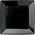 Waechtersbach Large-rimmed Black Square Plates (Set of 2)