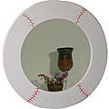 Baseball Design Round Mirror