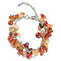 'Ginger Swing' Carnelian Beaded Bracelet (Thailand)
